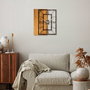 Wallity Wooden Clock 37-A en nogal y marrón